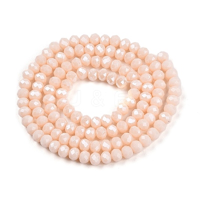 Electroplate Glass Beads Strands EGLA-A044-P4mm-A05-1