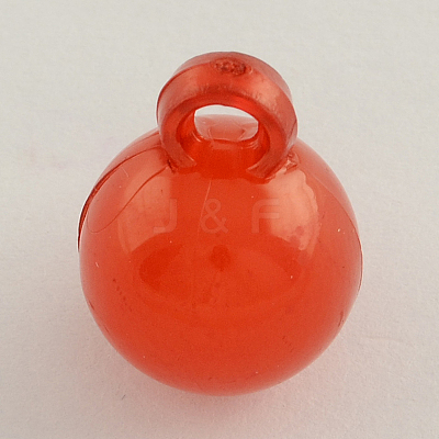 Imitation Jelly Acrylic Round Charms JACR-Q001-M01-1