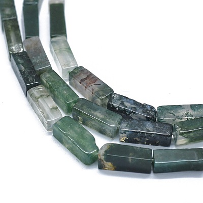 Natural Moss Agate Beads Strands G-F631-E06-1