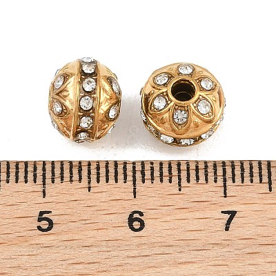 304 Stainless Steel Rhinestone Beads RB-CBA72D5-02G-1