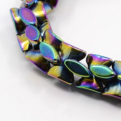 Fashion Non-Magnetic Synthetic Hematite Stretchy Bracelets BJEW-K001-02B-1