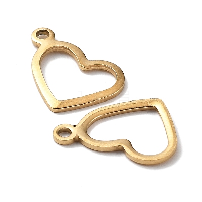 Ion Plating(IP) 304 Stainless Steel Open Pendants STAS-F187-03G-1