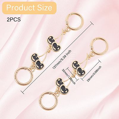 Zinc Alloy Chain Link Purse Strap Extenders AJEW-WH0479-46B-1
