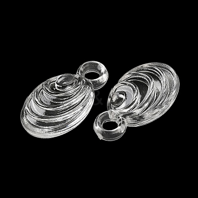 Transparent Acrylic Pendants TACR-G048-33-1