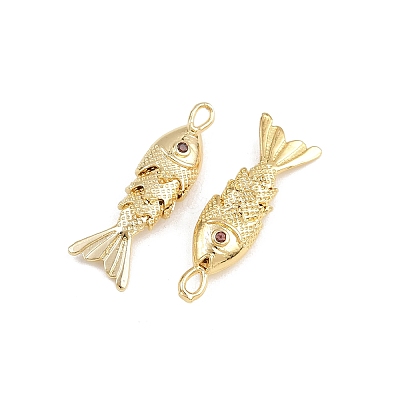 Brass Micro Pave Cubic Zirconia Pendants KK-A269-01A-G-1
