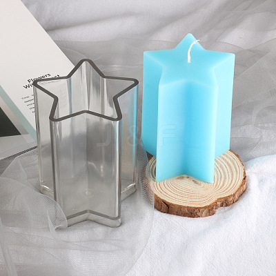 DIY Plastic Star Candle Molds CAND-PW0001-040-1