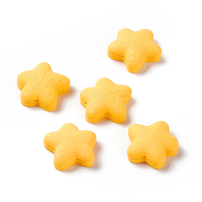 Opaque Resin Cabochons RESI-G036-F04-1