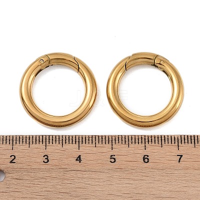 Ion Plating(IP) 316 Stainless Steel Spring Gate Rings STAS-M296-01G-D-1
