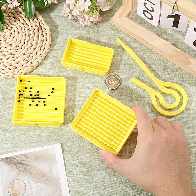 3Pcs 3 Styles Plastic Fuse Beads Picking Tray DIY-PH0038-05-1