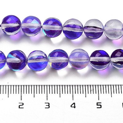 Transparent Glass Beads GLAA-B022-8mm-09-1