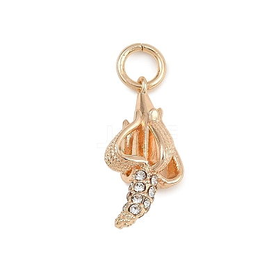 Brass Rhinestone Pendants LS-KK-B145-02G-05-1