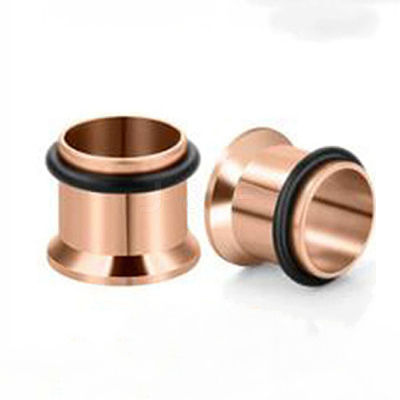 316 Surgical Stainless Steel Screw Ear Gauges Flesh Tunnels Plugs X-STAS-YWC0001-01D-RG-1