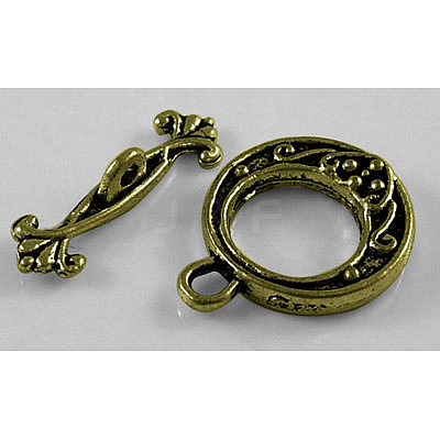 Tibetan Style Alloy Toggle Clasps LS-MLF1081Y-NF-1