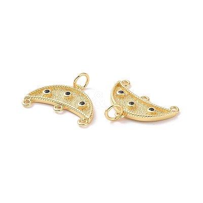 Rack Plating Brass Micro Pave Cubic Zirconia Chandelier Components Link ZIRC-C042-20G-1