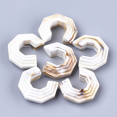 Acrylic Beads OACR-T008-08J-1