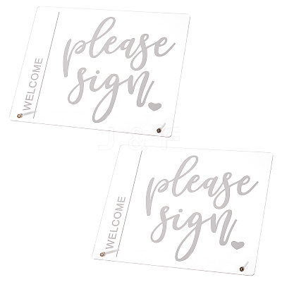 2Pcs Custom Word Acrylic Display Holder AJEW-FH0001-77-1