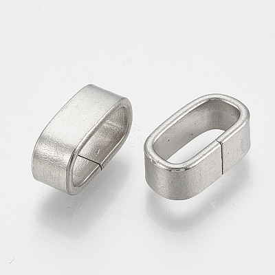 Non-Tarnish 304 Stainless Steel Slide Charm X-STAS-T031-06-1