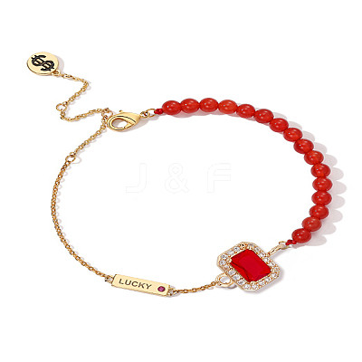 4Pcs 2 Colors Brass Cubic Zirconia Connector Charms FIND-LP0007-95-1