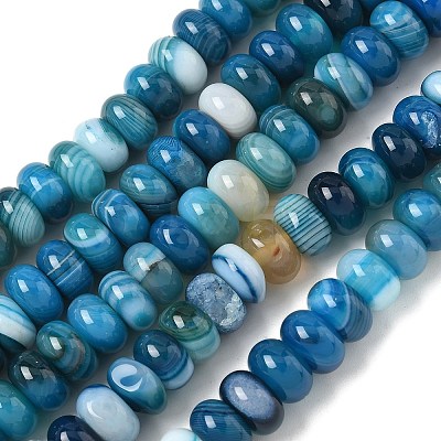 Natural Banded Agate Beads Strands G-F790-I01-01I-1