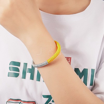 Nylon Threads Braided Bracelet BJEW-SW00058-1-1