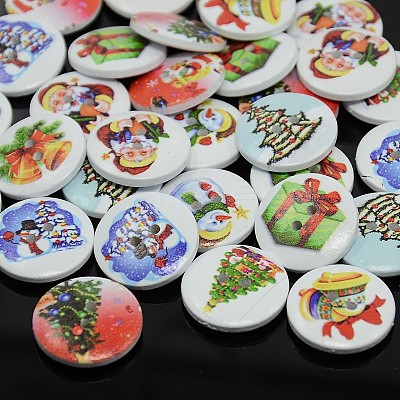 Holiday Buttons X-BUTT-P001-15mm-M-1