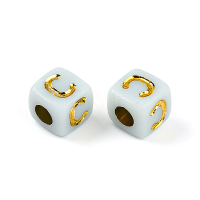 Plating Acrylic Beads OACR-N140-01C-C-1