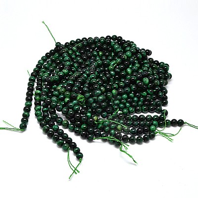 Natural Tiger Eye Beads Strands G-G448-10mm-18A-1