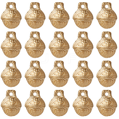 30Pcs Brass Bell Pendants KKB-CN0001-02B-C-1