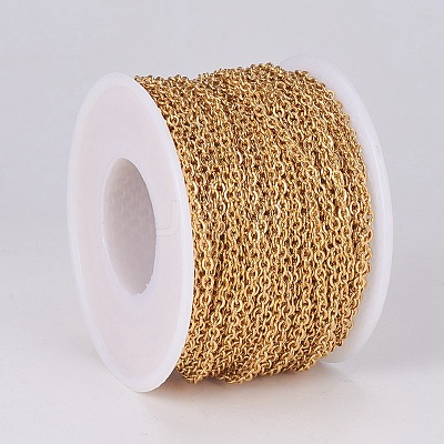 PVD Vacuum Plating 304 Stainless Steel Cable Chains CHS-E018-10G-1