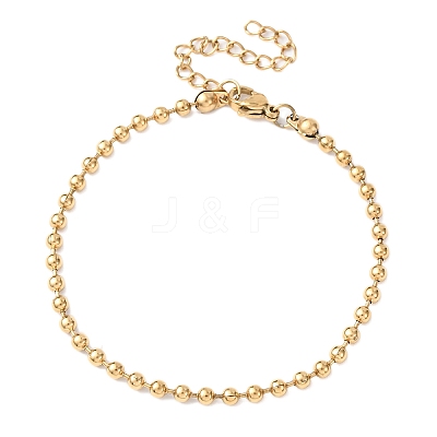 304 Stainless Steel Ball Chain Bracelets BJEW-C134-01C-G-1