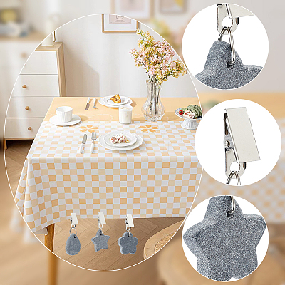 12pcs 4 styles Marble Tablecloth Weights AJEW-WR0002-53-1