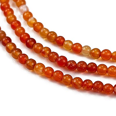 Natural Red Agate Beads Strands G-M438-A10-02-1