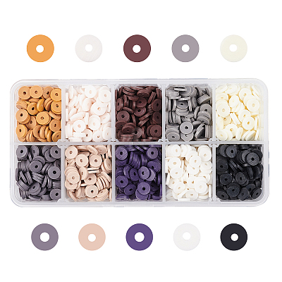 Handmade Polymer Clay Beads CLAY-PH0001-22A-6mm-1