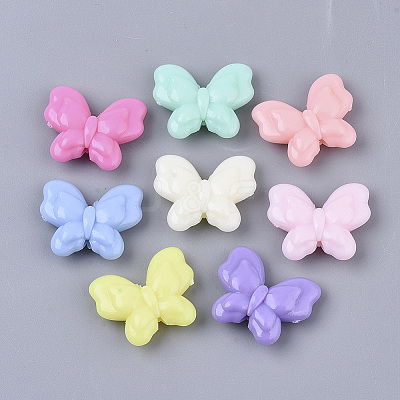 Opaque Acrylic Beads X-SACR-T349-003-1