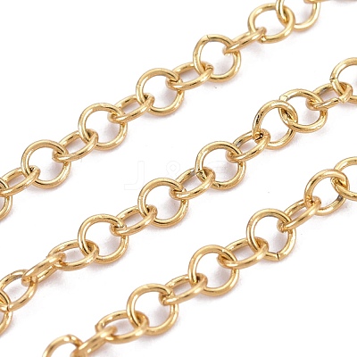 PVD Vacuum Plating 304 Stainless Steel Rolo Chains CHS-F011-08B-G-1