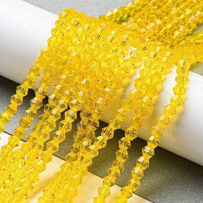 Transparent Glass Beads Strands GLAA-F029-4mm-22-1