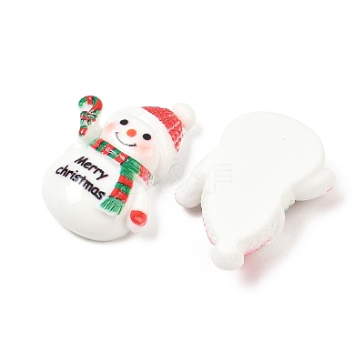 Christmas Opaque Resin Cabochons CRES-Z015-01E-1