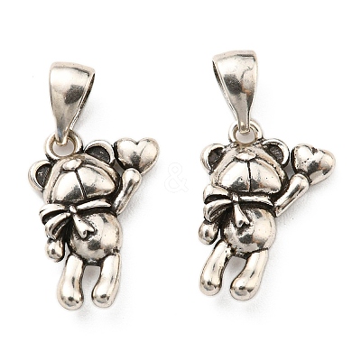 Rack Plating Brass Pendants KK-D026-17AS-1
