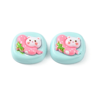 Opaque Cute Cartoon Resin Cabochons LS-CRES-O006-06E-1