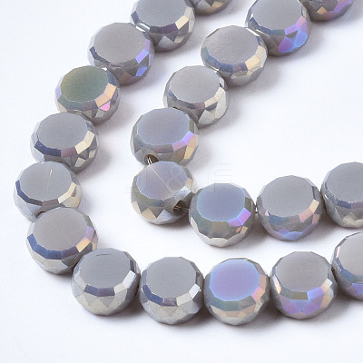 Electroplate Glass Beads Strands EGLA-Q125-002-A01-1