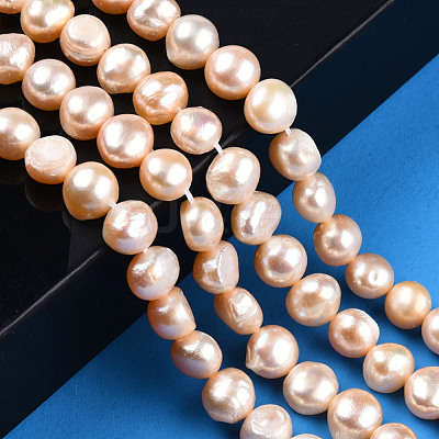 Natural Cultured Freshwater Pearl Beads Strands PSB003Y-2-1