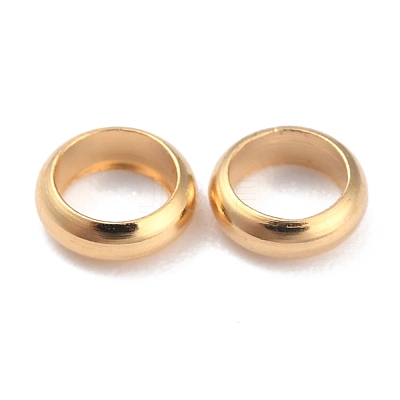 Rack Plating Brass Spacer Beads KK-O139-16C-G-1