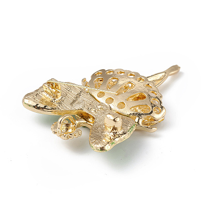 Butterfly Dancer Enamel Pin with Rhinestone JEWB-P016-01G-01-1