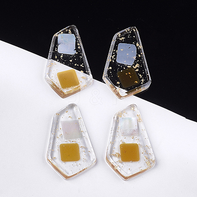 Transparent Resin Cabochons CRES-S362-012A-1