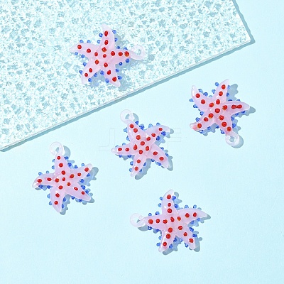 5Pcs Handmade Lampwork Pendants LAMP-YW0001-67F-1