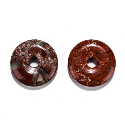 Natural Brecciated Jasper Pendants G-F524-B14-1
