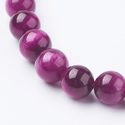 Natural Rose Tiger Eye Beads Strands X-G-G099-8mm-12-1