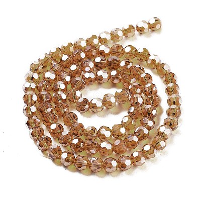 Electroplate Transparent Glass Beads Strands LS-EGLA-A035-T6mm-A04-1