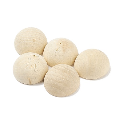 (Defective Closeout Sale: Wood Texture and Crack) Unfinished Natural Wood Cabochons WOOD-XCP0001-68-1