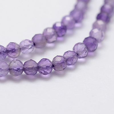 Natural Amethyst Bead Strands X-G-G663-17-2mm-1